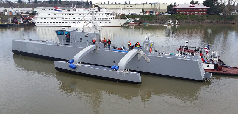 Illustration for article titled DARPA Released Official Images Of Its Cutting Edge Sub Hunter Drone ShipÂ